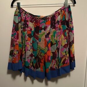 Vintage Versace silk pleated skirt size 44